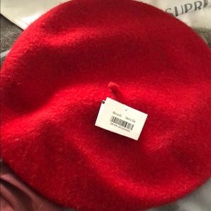Brandy Melville Red Beret Hat
